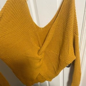 Fashion nova twist back sweater